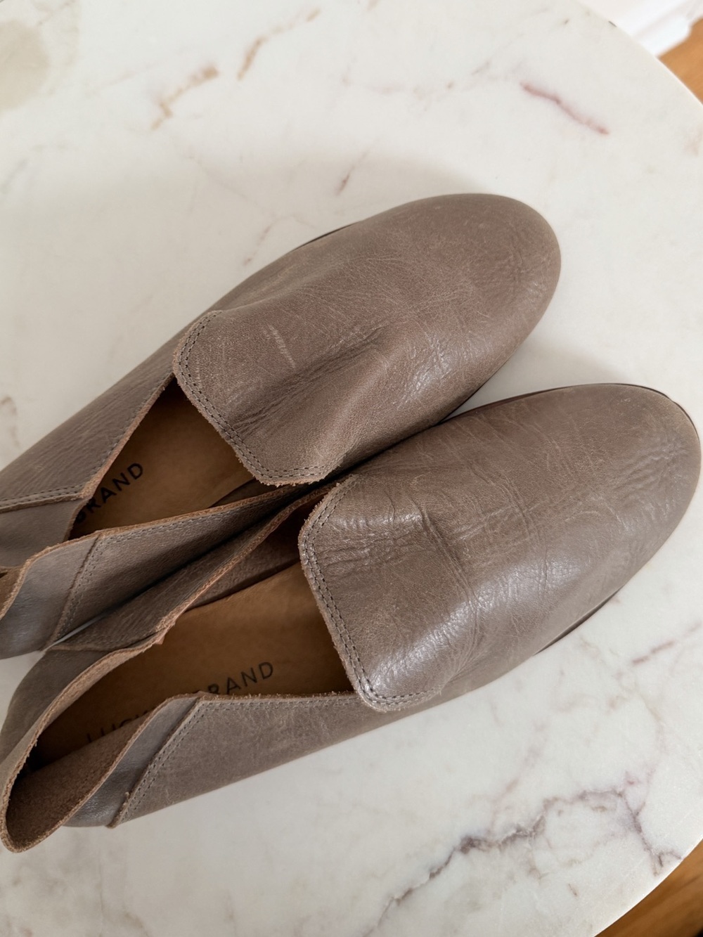 Lucky Brand Cahill Soft Structure Leather Slip On Loafer Flats Size 8 - Picture 8 of 11